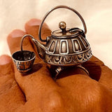 Quirky Tea Pot Ring | Sterling Silver