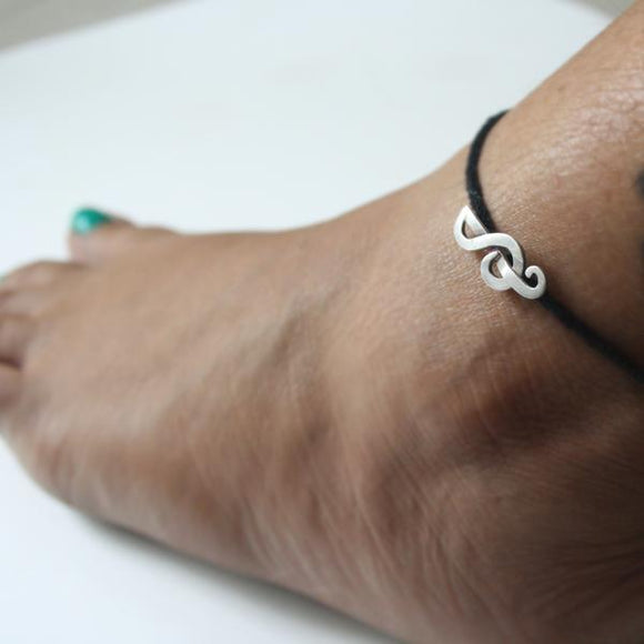 Music Note String Anklet