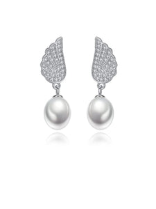 Wing Trend Drop | FreshWater Pearl Drop Earrings