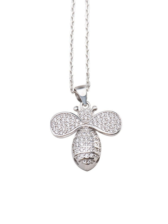 Dainty Bee Pendant Necklace