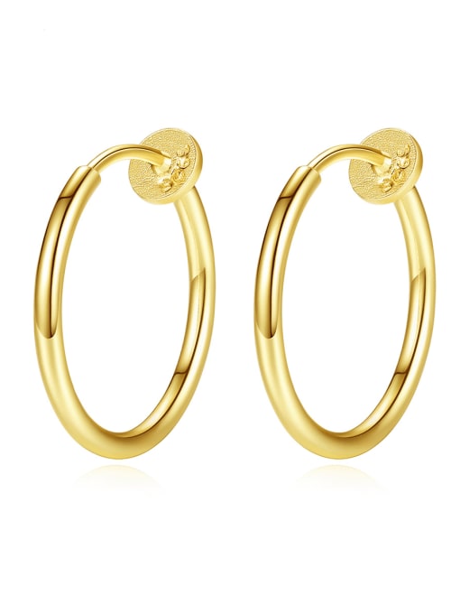 Gold Geometric Minimalist Huggie Earring
