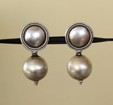 Quirky Ball Drop Studs | Sterling Silver